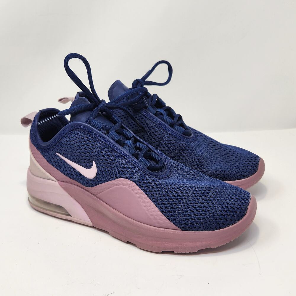 Nike Women Air Max Motion 2 Running Athletic Shoes Size 6.5 Blue Purple Low Top